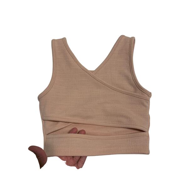 NWT Roxy Sleeveless Crop Top Tank Light Pink XS - Picture 5 of 5